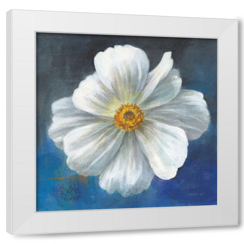 Boldest Bloom I White Modern Wood Framed Art Print by Nai, Danhui