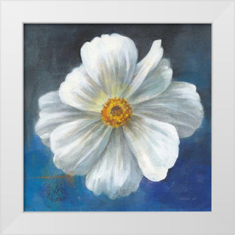 Boldest Bloom I White Modern Wood Framed Art Print by Nai, Danhui
