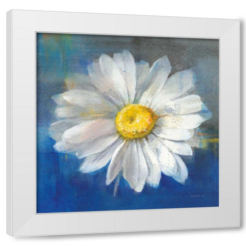 Boldest Bloom II White Modern Wood Framed Art Print by Nai, Danhui