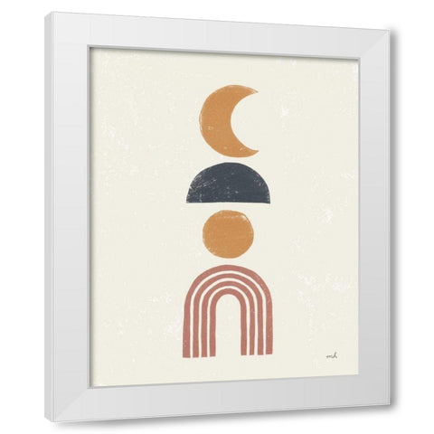 Minimalist Boho I White Modern Wood Framed Art Print by Hershey, Moira