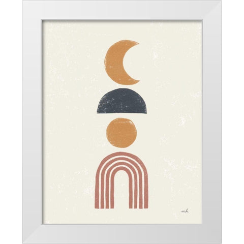 Minimalist Boho I White Modern Wood Framed Art Print by Hershey, Moira