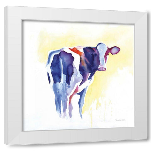 Holstein I White Modern Wood Framed Art Print by Valle, Aimee Del