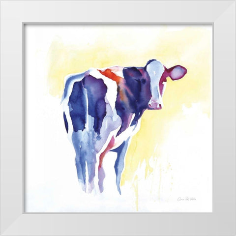 Holstein I White Modern Wood Framed Art Print by Valle, Aimee Del