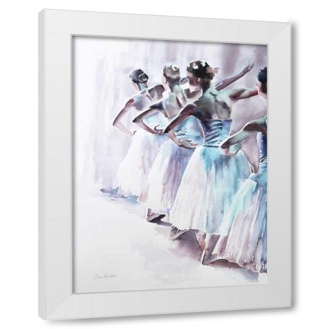 Ballet II White Modern Wood Framed Art Print by Valle, Aimee Del