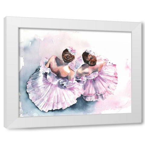 Ballet III White Modern Wood Framed Art Print by Valle, Aimee Del