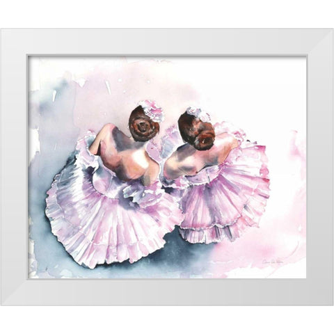 Ballet III White Modern Wood Framed Art Print by Valle, Aimee Del