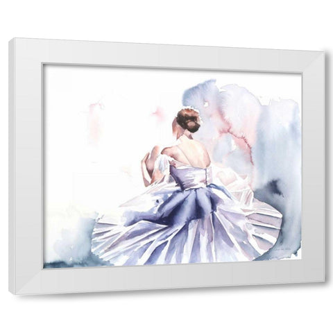 Ballet IV White Modern Wood Framed Art Print by Valle, Aimee Del