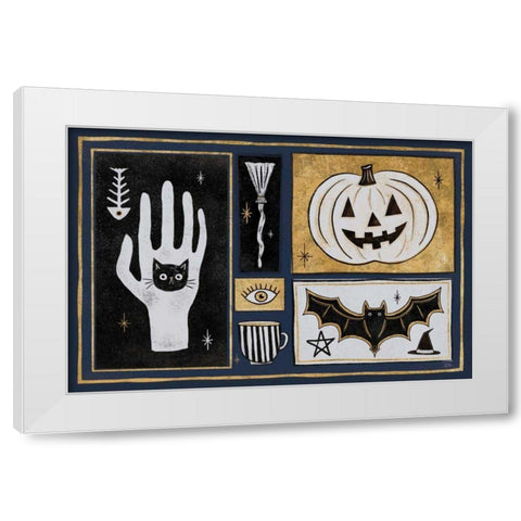 Frightfully Wicked I Dark White Modern Wood Framed Art Print by Averinos, Melissa