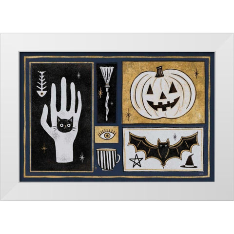 Frightfully Wicked I Dark White Modern Wood Framed Art Print by Averinos, Melissa