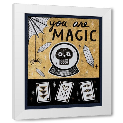 Frightfully Wicked IV Dark White Modern Wood Framed Art Print by Averinos, Melissa