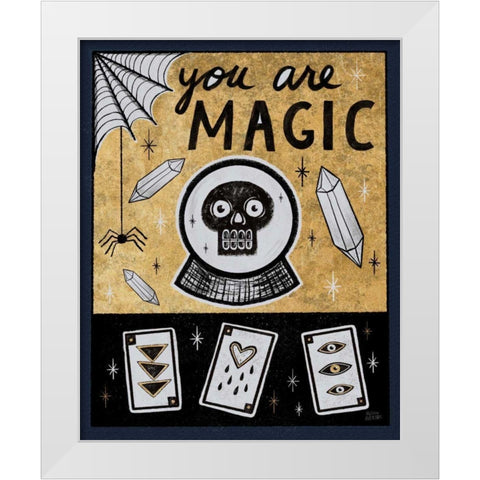 Frightfully Wicked IV Dark White Modern Wood Framed Art Print by Averinos, Melissa
