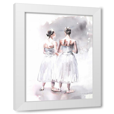 Ballet VII White Modern Wood Framed Art Print by Valle, Aimee Del
