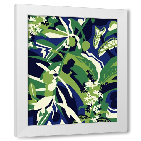 Olive Buds White Modern Wood Framed Art Print by Gallagher, Megan