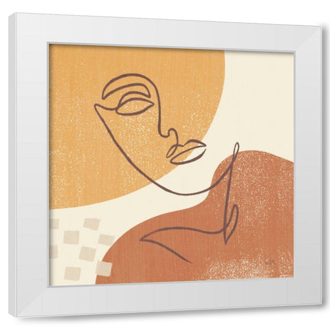 Through the Window III White Modern Wood Framed Art Print by Marshall, Laura