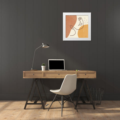 Through the Window IV White Modern Wood Framed Art Print by Marshall, Laura