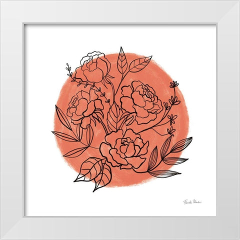 Black and White Botanical II Fiesta White Modern Wood Framed Art Print by Zaman, Farida