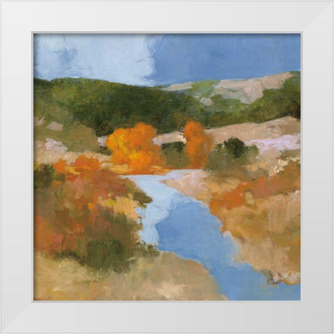 Autumn in the West Sq White Modern Wood Framed Art Print by Purinton, Julia