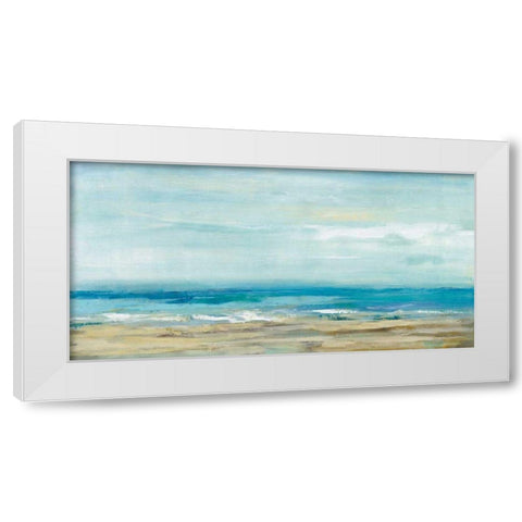 Sea Coast White Modern Wood Framed Art Print by Vassileva, Silvia