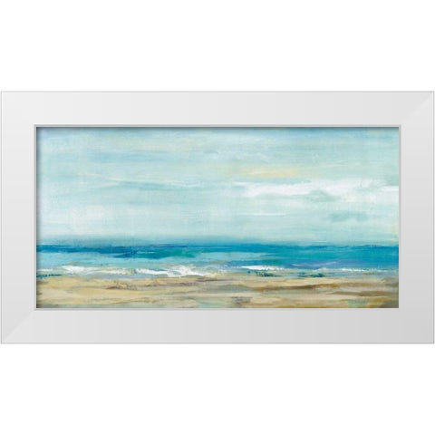 Sea Coast White Modern Wood Framed Art Print by Vassileva, Silvia