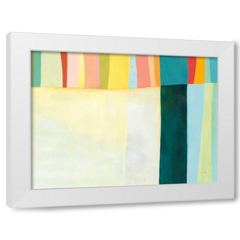 Twelve Bar I White Modern Wood Framed Art Print by Davies, Jane