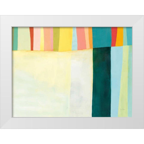 Twelve Bar I White Modern Wood Framed Art Print by Davies, Jane