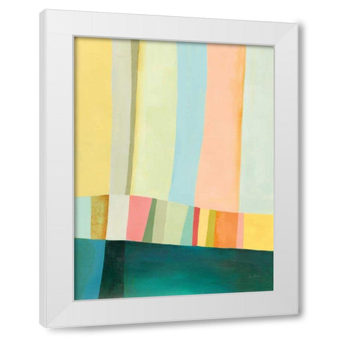 Twelve Bar II White Modern Wood Framed Art Print by Davies, Jane
