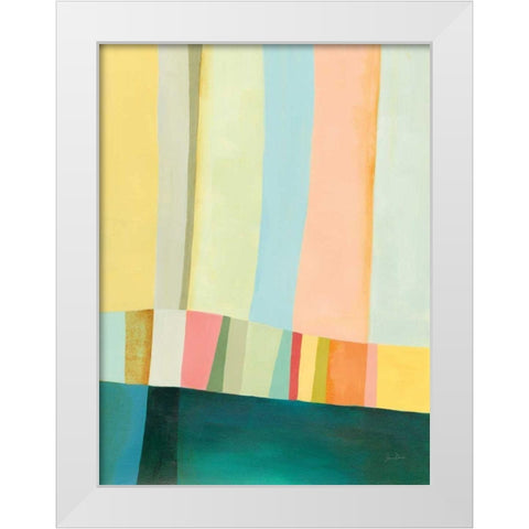 Twelve Bar II White Modern Wood Framed Art Print by Davies, Jane
