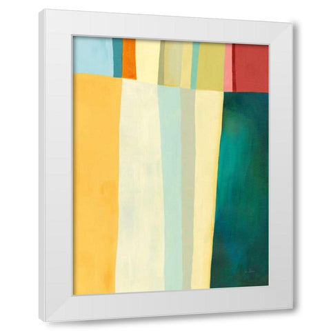 Twelve Bar III White Modern Wood Framed Art Print by Davies, Jane