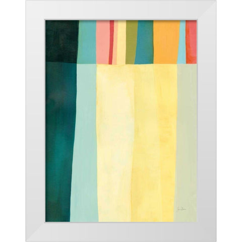 Twelve Bar IV White Modern Wood Framed Art Print by Davies, Jane