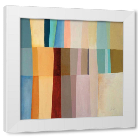 Stitched Together I White Modern Wood Framed Art Print by Davies, Jane