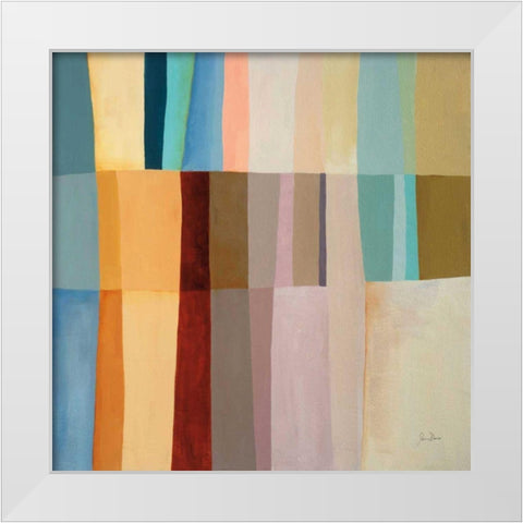 Stitched Together I White Modern Wood Framed Art Print by Davies, Jane