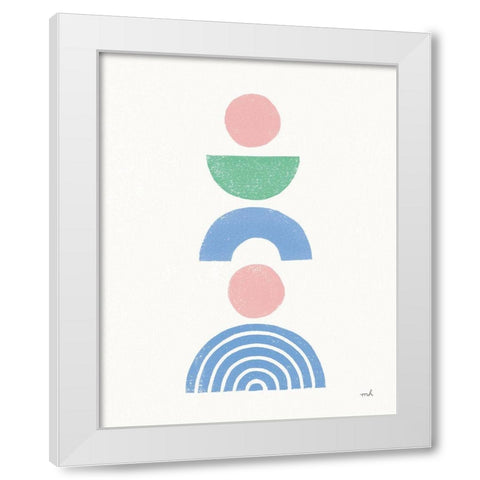 Minimalist Boho I Pastel White Modern Wood Framed Art Print by Hershey, Moira