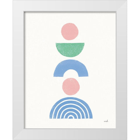 Minimalist Boho I Pastel White Modern Wood Framed Art Print by Hershey, Moira