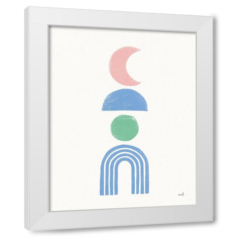 Minimalist Boho II Pastel White Modern Wood Framed Art Print by Hershey, Moira