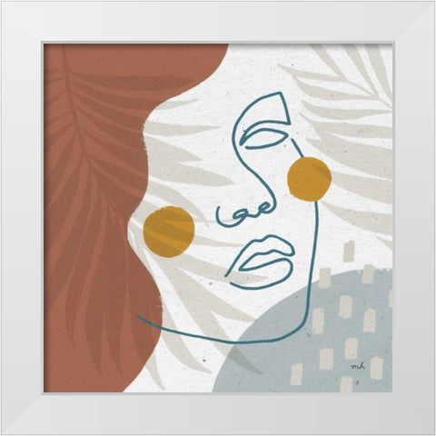 Island Breeze I White Modern Wood Framed Art Print by Hershey, Moira