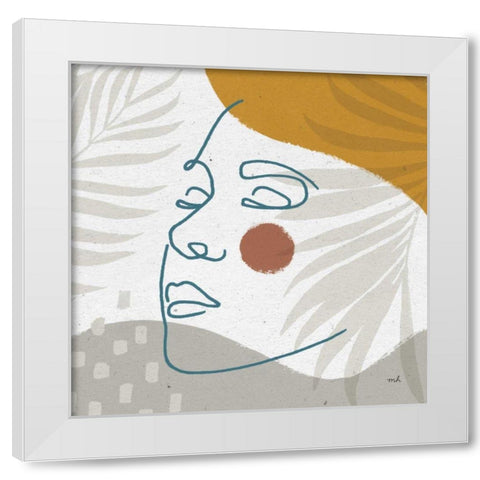 Island Breeze II White Modern Wood Framed Art Print by Hershey, Moira