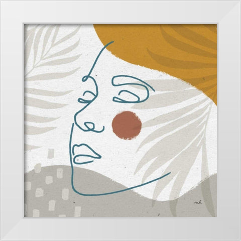 Island Breeze II White Modern Wood Framed Art Print by Hershey, Moira