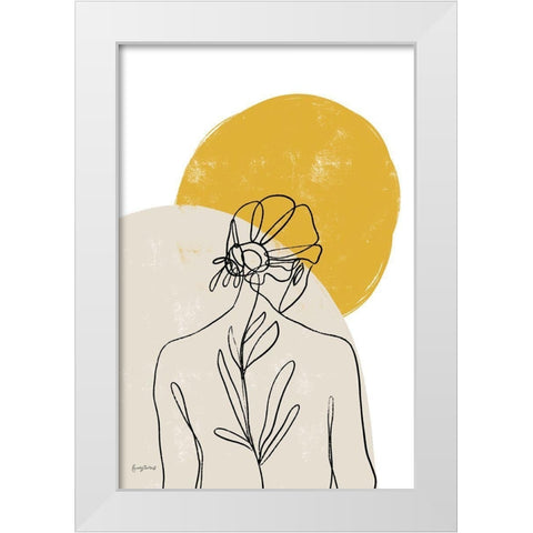 Planted I White Modern Wood Framed Art Print by Thorns, Becky