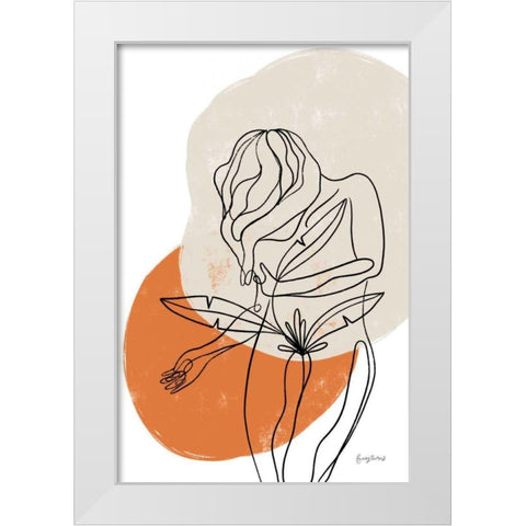 Planted II White Modern Wood Framed Art Print by Thorns, Becky