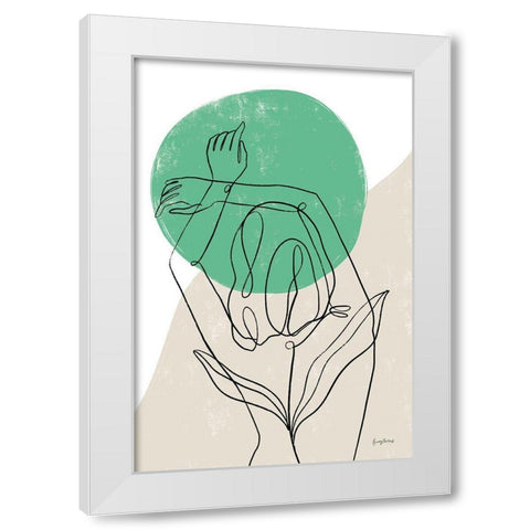 Planted IV White Modern Wood Framed Art Print by Thorns, Becky