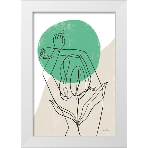 Planted IV White Modern Wood Framed Art Print by Thorns, Becky
