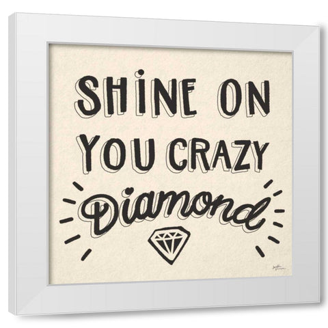 Shine On I Neutral White Modern Wood Framed Art Print by June, Dina