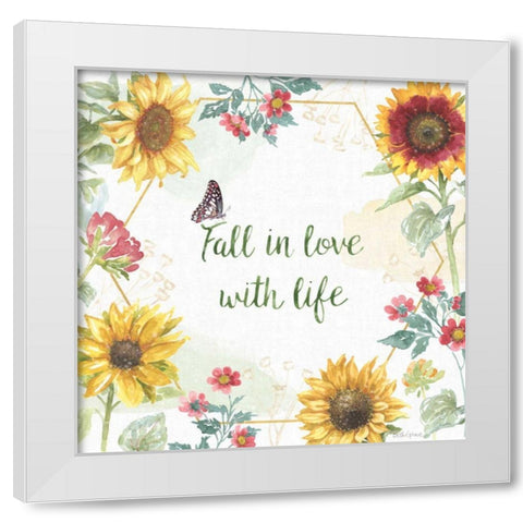 Sunflower Splendor II White Modern Wood Framed Art Print by Grove, Beth