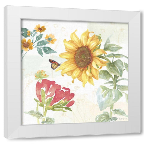 Sunflower Splendor VIII White Modern Wood Framed Art Print by Grove, Beth