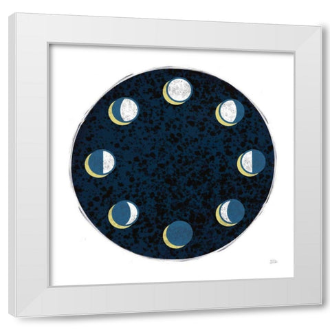 Celestial Map White Modern Wood Framed Art Print by Averinos, Melissa