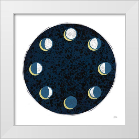 Celestial Map White Modern Wood Framed Art Print by Averinos, Melissa