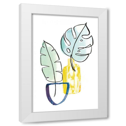 Vase Phase III White Modern Wood Framed Art Print by Schlabach, Sue