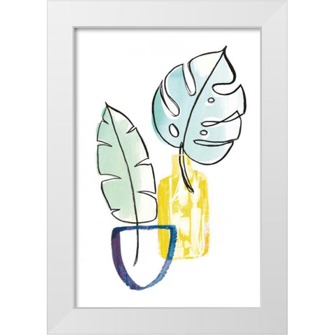 Vase Phase III White Modern Wood Framed Art Print by Schlabach, Sue