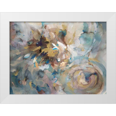 Gale White Modern Wood Framed Art Print by Nai, Danhui