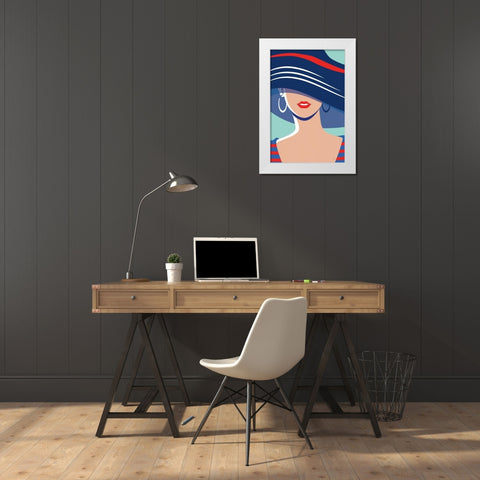 Beach Chic III White Modern Wood Framed Art Print by Escalante, Omar